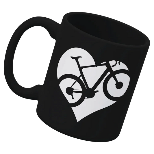Heart Bike White Coffee Mug